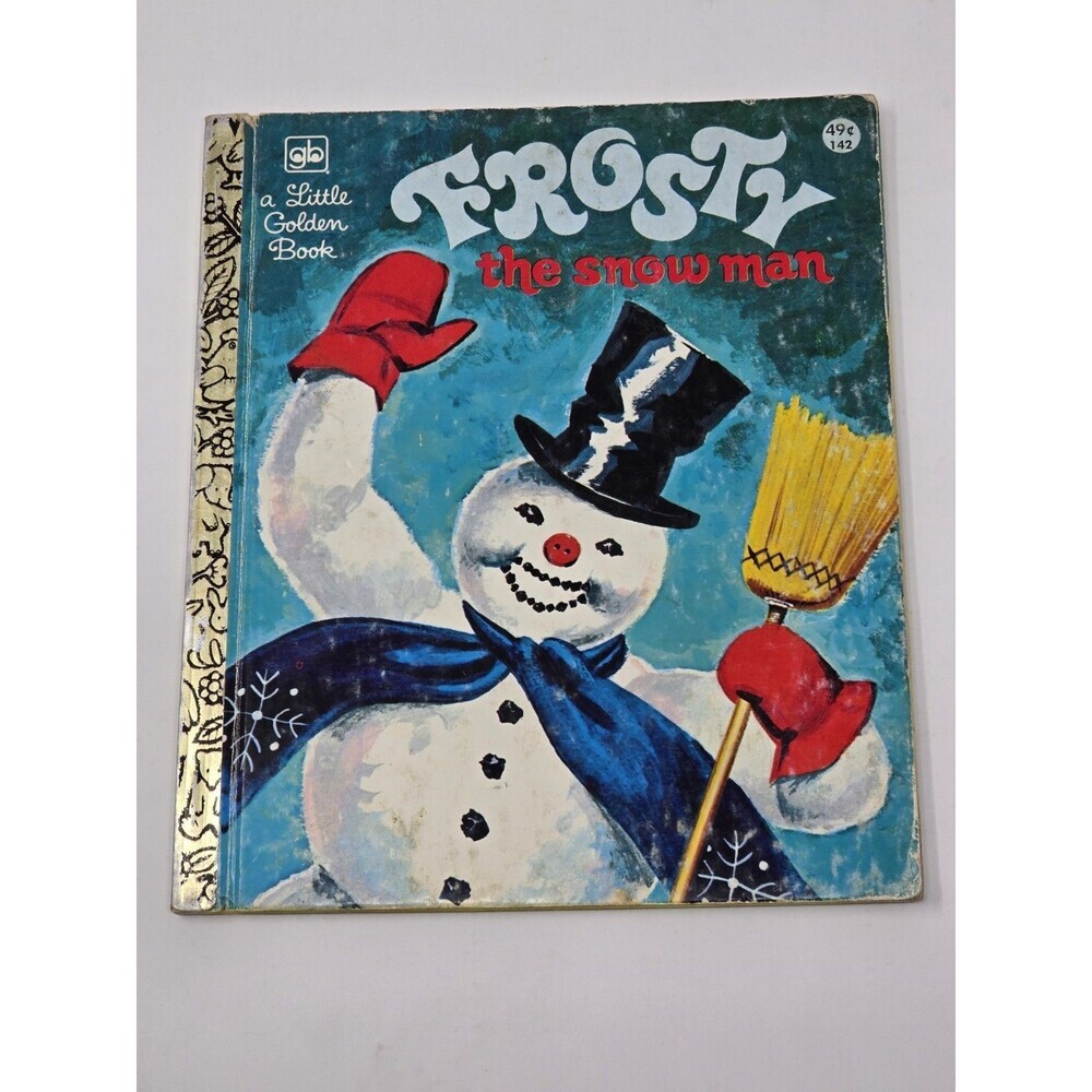 "FROSTY THE SNOWMAN" Christmas 1976 A Little Golden Book Holiday Vintage